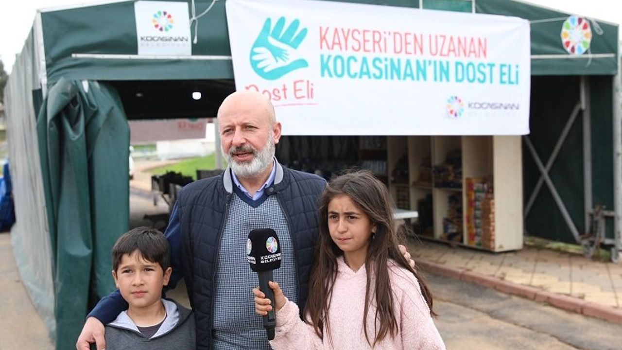 Kayseri Kocasinan'dan depremzedeler için Sosyal Market