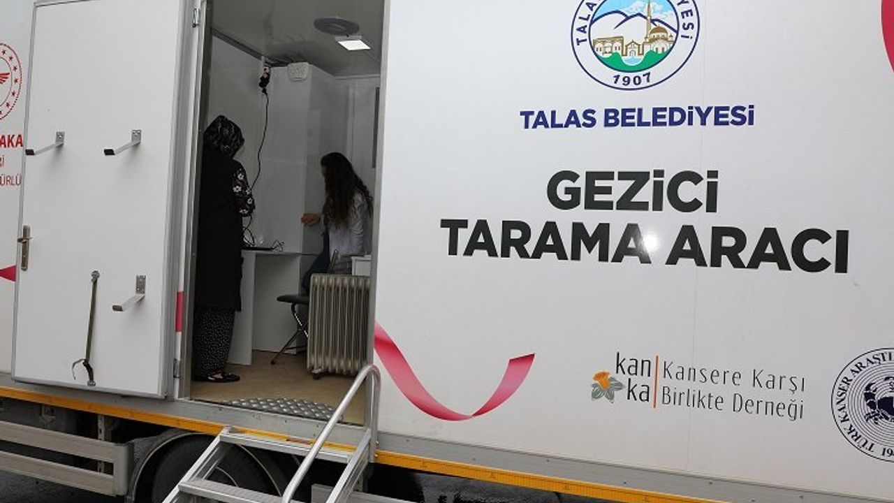 Kayseri Talas'ın 'gezici kanser tarama aracı' yollarda
