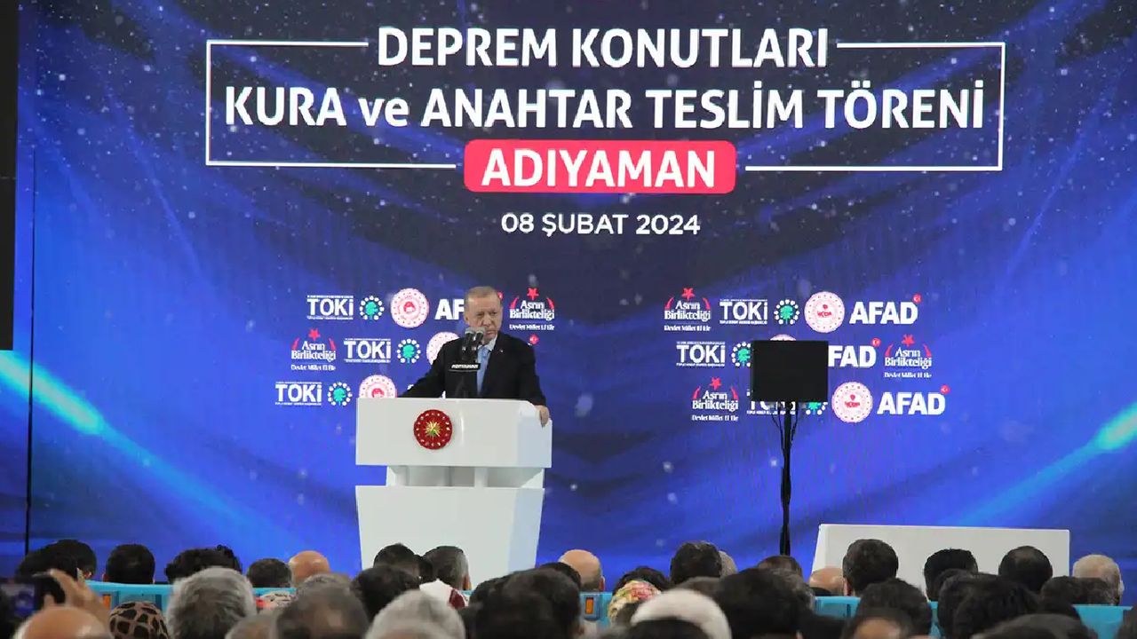 Cumhurbaşkanı Erdoğan, Adıyaman'da 2 bin 798 konutun hak sahipliği için kura çekimini yaptı
