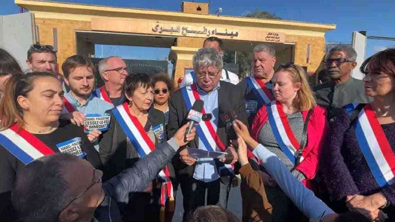 Fransız milletvekilleri Refah Sınır Kapısı’nda Gazze'deki katliama dikkat çekti