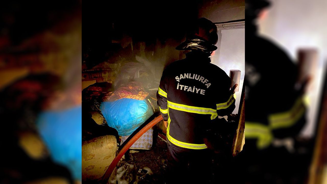 Şanlıurfa'da iki ayrı evde çıkan yangın kontrol altına alındı 