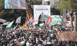 Dinler Kenti Mardin'de Gazze'ye destek mitingi
