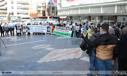 Ankara Ulus Meydanından "Refah Sınır Kapısı Açılsın" talebi