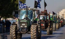 Yunanistan'da çiftçiler tarım sektöründeki sorunlara dikkat çekmek için eylem yaptı 