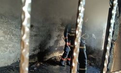 Mardin’de çıkan yangında ev kullanılamaz hale geldi