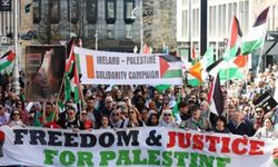 İrlanda'da Filistin'e destek gösterisi