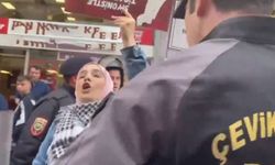 İstiklal Caddesi'nde siyonist rejim ile ticareti protesto edenler ters kelepçe ile gözaltına alındı
