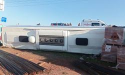 Malatya’da yolcu otobüsü devrildi: 19 yaralı