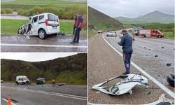Hafif ticari araç ile minibüs çarpıştı: 2 ölü 5 yaralı
