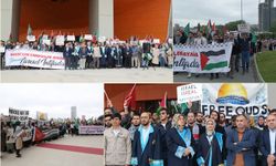İstanbul Medeniyet Üniversitesi’nde Gazze’ye destek yürüyüşü