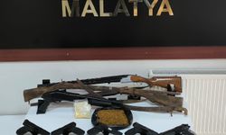 Malatya’da çok sayıda silah ele geçirildi 