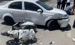 Siirt'te otomobilin çarptığı motosiklet sürücüsü yaralandı