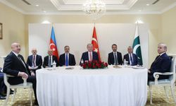 Cumhurbaşkanı Erdoğan, Azerbaycan ve Pakistan liderleriyle bir araya geldi
