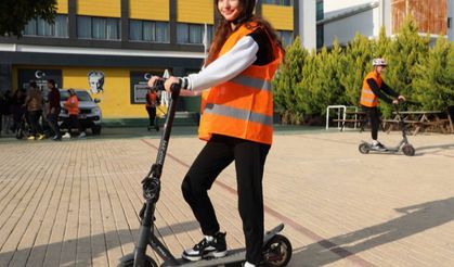 Antalya'da elektrikli Scooter’ı güvenli kullanma eğitimi