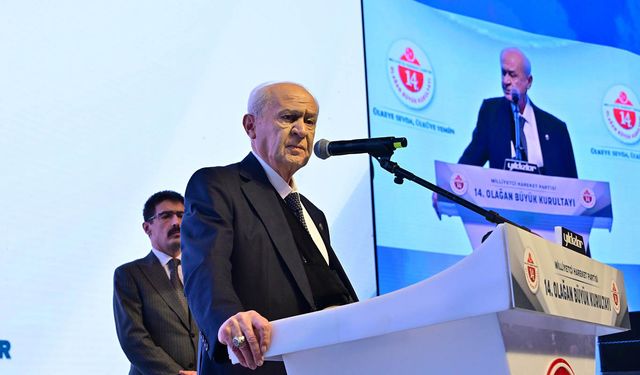 MHP Genel Başkanlığına yeniden Bahçeli seçildi