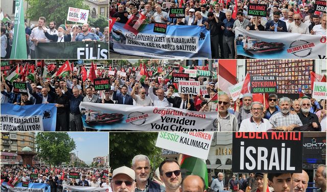 Bursa'da "Ablukayı Kaldır Gazze'yi Unutma" etkinliği yapıldı