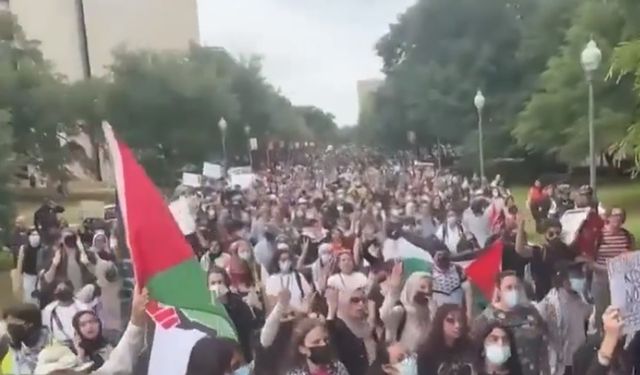 ABD'deki kampüslerde Filistin'e destek gösterileri sürüyor