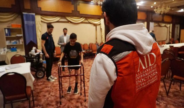 AID Uluslararası Doktorlar Derneği'nden Gazzeli yaralılara protez desteği