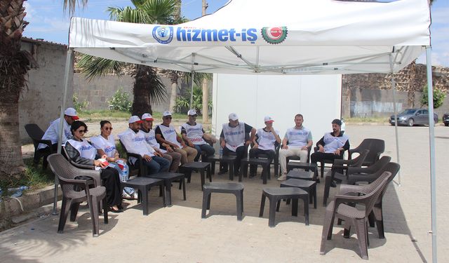 HAK-İŞ Sendikası, Cizre Belediyesinin işten çıkardığı 34 işçi için çadır nöbeti başlattı