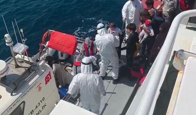 İzmir'de açıklarında 186 göçmen yakalandı