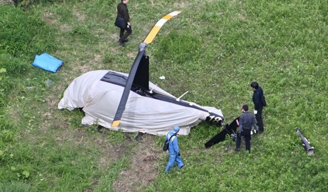 Japonya'da helikopter acil iniş yaptı: 3 yaralı