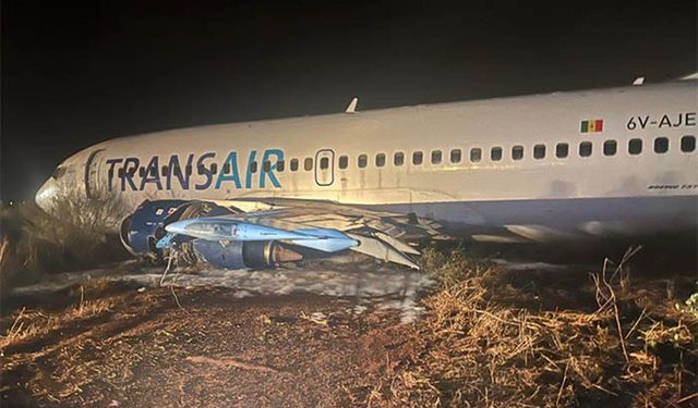 Senegal'de yolcu uçağı pistten çıktı